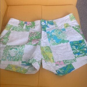 Lilly Pulitzer Callahan Colorful Patchwork Women's Shorts size 4